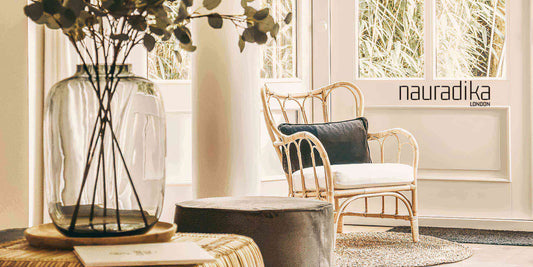 Bright room with natural light and wicker chair - How do you make a room feel brighter