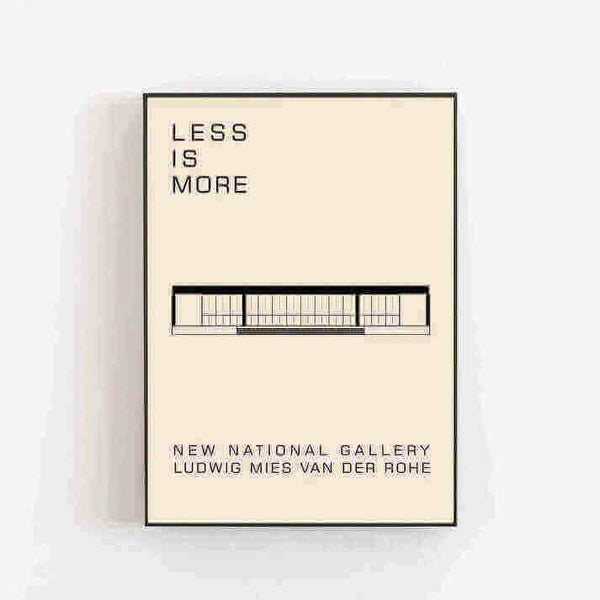 Less is More Mies Van Der Rohe Prints featuring New National Gallery design.