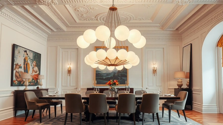 Dining room featuring Statement Pendant Lights for Autumn 2026: Elevate Your Home with Bold Design
