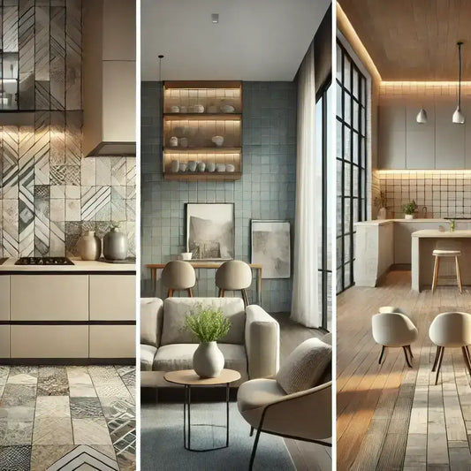 Modern interiors showcasing ceramic tiles for Guide to decorating with ceramic tiles in your house.