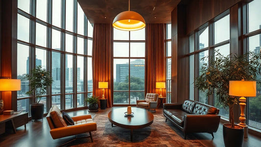 Luxurious hotel lounge showcasing layered lighting for Hotel Lighting Design Guide for Architects: Creating Hospitality Spaces That Convert.