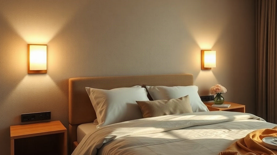 Travertine Wall Lamps: Specifying Natural Stone Lighting for 2026 Projects showcased in a modern bedroom interior.