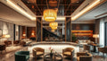 Luxurious hotel lobby showcasing Hotel Lighting Trends 2026: Bring Luxury Home This Autumn with elegant warm-toned fixtures.
