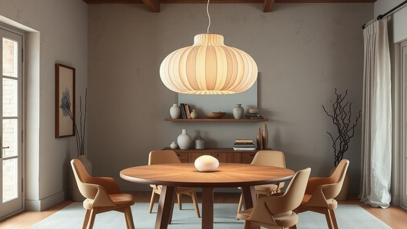 Stylish dining room featuring Wabi Sabi Pendant Lights: The 2026 Trend That's Transforming British Homes.