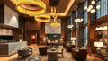 Lounge area showcasing Hotel Lighting Design Trends 2026: Wimberly Interiors Influence on Hospitality Spaces