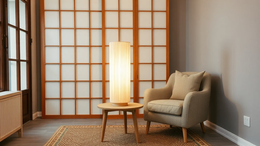 Rice Paper Table Lamps: The 2026 Guide to Soft, Sculptural Lighting positioned in a cozy living room with neutral decor.