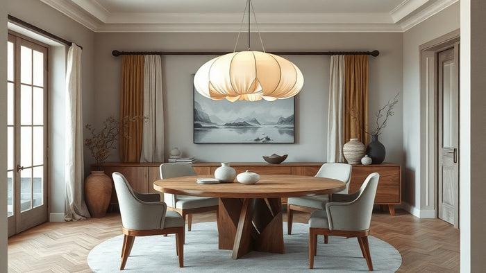 Japanese Pendant Lights for Contemporary Interiors: Specifying Wabi Sabi Design in 2026 enhancing modern dining area