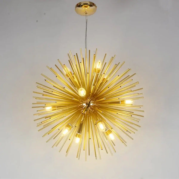 Gold starburst chandelier for Christmas Gifts for the Home: Glowing Lamp Ideas with Fast UK Delivery.