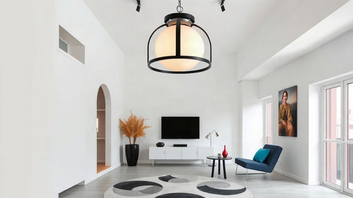 Modern living room showcasing Bauhaus Lighting for 2026: Specification-Focused Design for Residential & Commercial Projects.