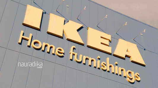 A tribute to Ikea: Iconic signage of IKEA home furnishings.