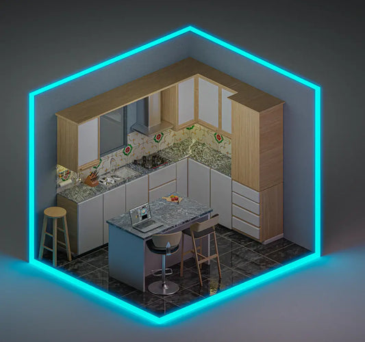 What should I consider when planning an open-concept living area