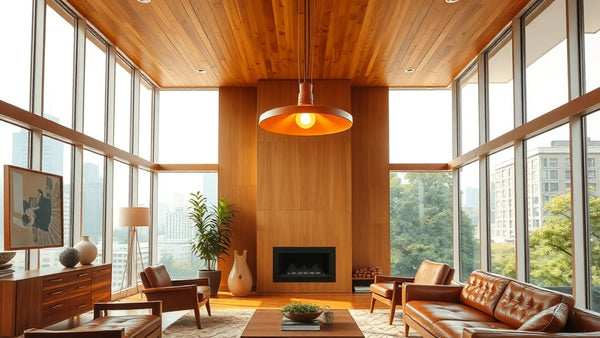 Mid Century Modern Lighting: Your Summer Renovation Guide for Brighter, Better Spaces - stylish living room with vintage decor