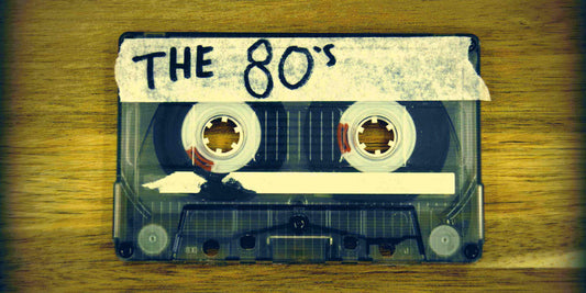 Vintage tape labeled 'The 80's' reflecting The 1980s Interior Design: Bold Statements and Iconic Objects