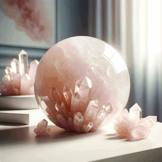 Embracing Earth’s Tranquility: The Rose Quartz Crystal Cluster Journey