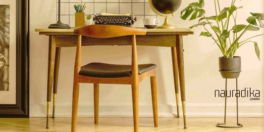 Midcentury modern desk and chair setup - How do you make a room look more midcentury modern