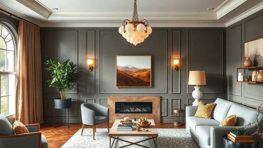 Stylish living room with Art Deco Lighting: The Timeless Trend Dominating 2026 Interiors, featuring wall lights and sconces.