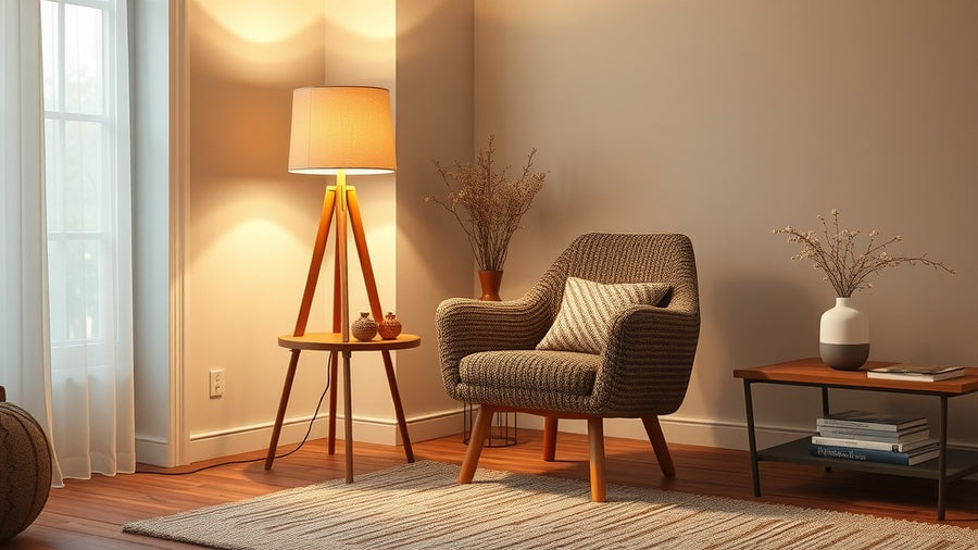 Scandinavian living room with Nordic floor lamp, embodying Nordic Floor Lamp Specifications: Timeless Design for 2026 Interiors.