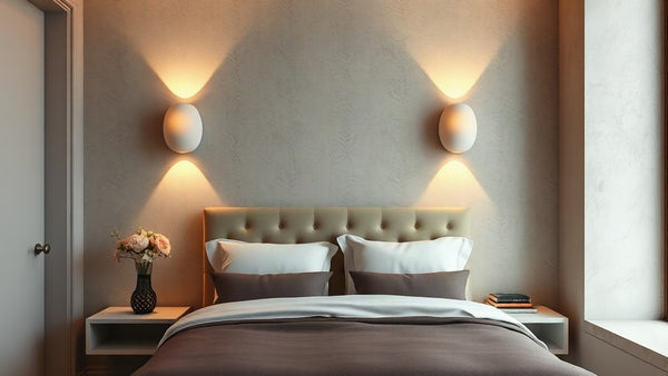 Bedroom with Travertine Wall Lamps: Specification Guide for 2026 Projects, featuring warm lighting and modern interior design.