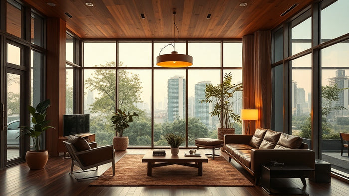 The Complete Buyer's Guide to Mid-Century Modern Lighting for Your 2026 Home Renovation - stylish living room interior design