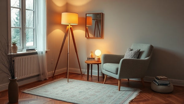 Stylish living room featuring Nordic Floor Lamps for Architects: Specification-Led Design & Hygge Lighting Solutions.