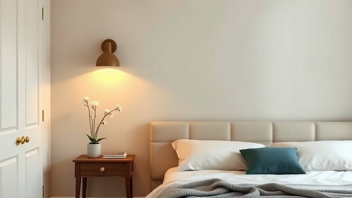 Modern bedroom with rechargeable wall light — Best Bedroom Wall Lights 2026: Rechargeable Wall Lights for Modern Homes.