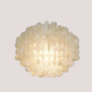 70s Retro Shell Multi-String Light Pendant with luxurious shell accents, ideal for various indoor spaces.