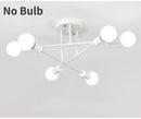 Mad Men Inspired Ceiling Lights featuring a modern design with five white bulb sockets, perfect for mid-century modern rooms.