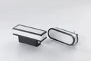 Aluminum Outdoor Modern Nordic Dimmable Wall Lamp in sleek oval design, suitable for indoor and outdoor use.