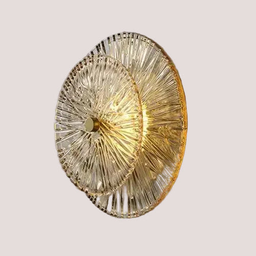 Art Deco Flower Wall Light featuring a luxurious design with intricate glass details and warm ambient glow.
