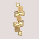 Astonishing Vintage Textured Glass and Brass Wall Lights showcasing a unique design with clear glass and brass accents.