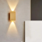 Brushed Gold/Black Double Wall Light Elegance