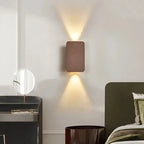 Brushed Gold/Black Double Wall Light Elegance
