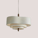 Elegant Linen Fabric Chandelier showcasing a chic and sophisticated design with a soft glow.