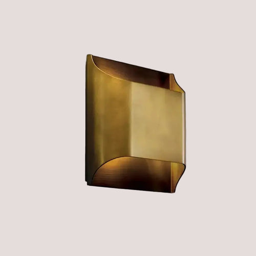 Exquisite Lobby Copper Luxury Wall Lamp! featuring a sleek minimalist design with a stylish copper finish.