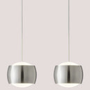French Nouvelle Vague Pendant Light featuring a sleek, 70s inspired minimalist design in a versatile metal finish.