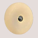 Glass Donut Wall Lamp with cream glass shade and central light source for elegant lighting.