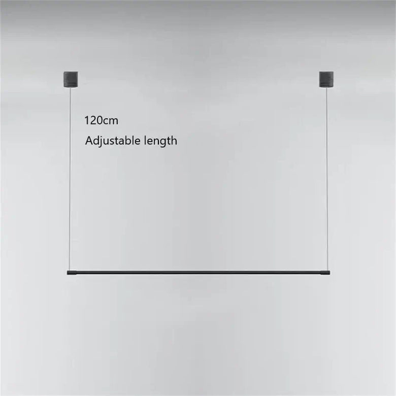 Super Simple Linear Lighting with adjustable length of 120cm, showcasing modern Nordic design.