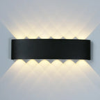 Modern LED Wall Lamp - IP65 Black or White