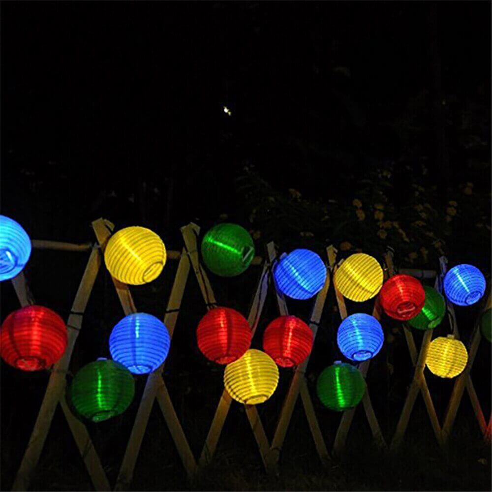 Lighting, , Lighting, Outdoor Rice Paper Festoon Lights Garland