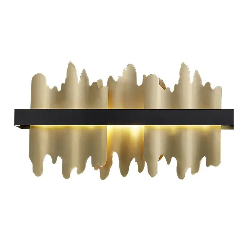 Wall Light Fixtures, Wall Light Fixtures, Wall Light Fixtures, Striking Black and Gold Wall Lamp