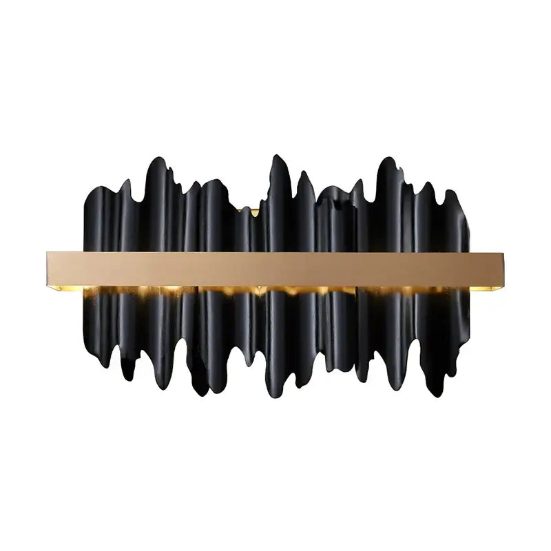 Wall Light Fixtures, Wall Light Fixtures, Wall Light Fixtures, Striking Black and Gold Wall Lamp