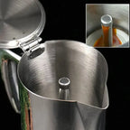 Elegant Steel Moka Coffee Maker - All Heat Sources