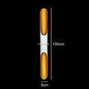 Nordic Glow Tubular Sconce dimensions 100cm x 8cm with gold and white color scheme