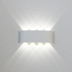 Modern LED Wall Lamp - IP65 Black or White