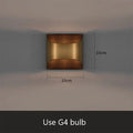 Exquisite Lobby Copper Luxury Wall Lamp! showing dimensions and recommended G4 bulb for modern lighting.