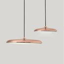 Minimalist Metal Hanging Lamp with elegant copper finish and modern design, ideal for contemporary interiors.
