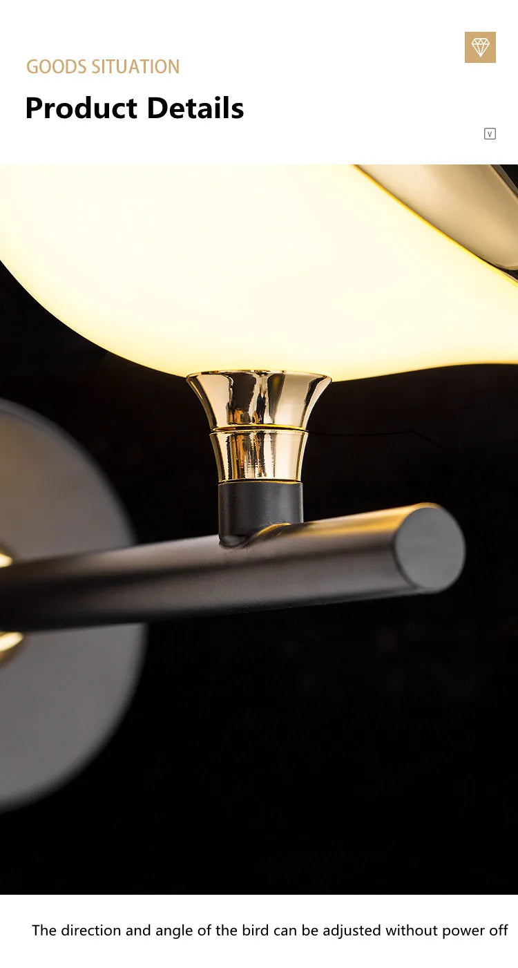 Magpie Wall Lamps Modern Wall Lights Minimalist Living Room TV Background Luxury Creative Bedroom Wall Lamp Hotel Bedside Light