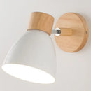 Modern Sconce With Switch featuring sleek design and warm wooden accents, perfect for modern home decor.