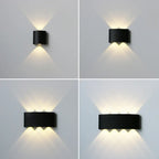Modern LED Wall Lamp - IP65 Black or White