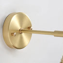 Timeless Elegance: Nordic White Porcelain Wall Lamp close-up of gold mount detail.